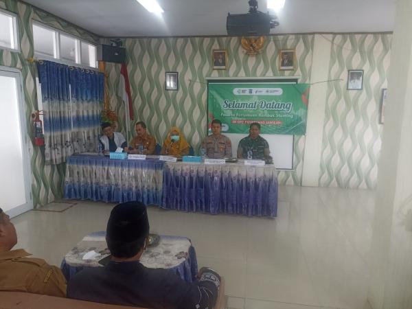 Muspika Kecamatan Jawilan Hadiri Peserta Pertemuan Rembug Stunting di UPT Puskesmas