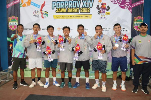 Taklukan Kabupaten Ciamis, Tim Soft Tenis Kabupaten Bogor Sabet Emas Beregu Putra Porprov Jabar 2022