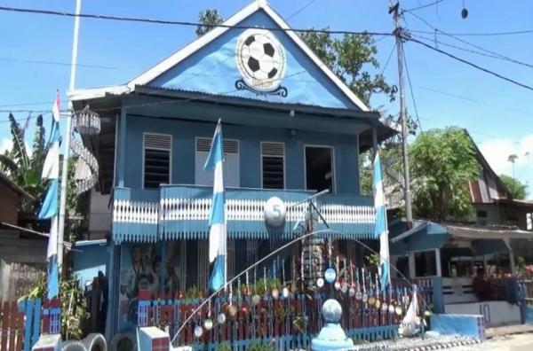 Viral! Pria di Sulbar Ubah Rumahnya dengan Nuansa Timnas Argentina, Berharap Juara Piala Dunia 2022