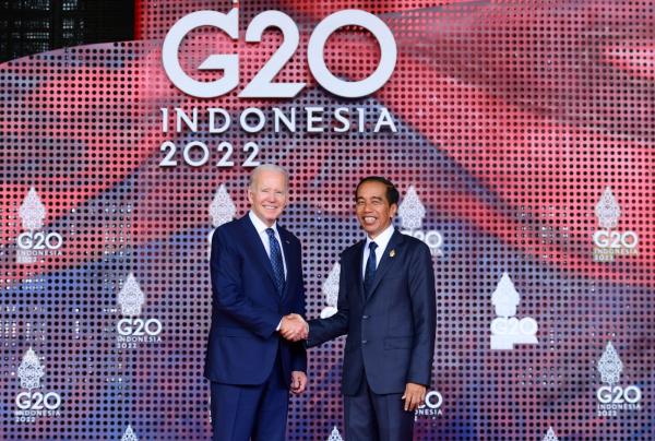 Jokowi Sambut Joe Biden Serta Kepala Negara Perserta KTT G20 di Apurva Kempinski Bali