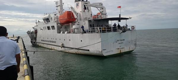 KSOP Lakukan Uji Coba Sandar Kapal di Pelabuhan Tanjung Ular Bangka Barat
