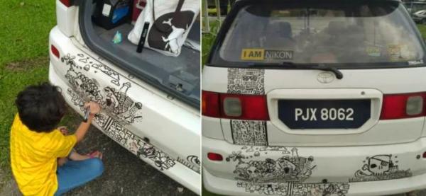 Kisah Viral Sang Putri Corat-Coret Mobil, Ayah Membiarkan Ini Alasan yang Bikin Banjir Pujian