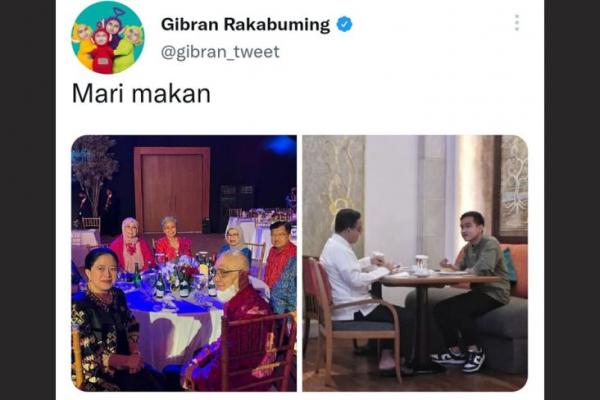 Gibran Pasang Foto Semeja dengan Anies Serta Mega Semeja Bersama SBY, Gib20 dan G20   