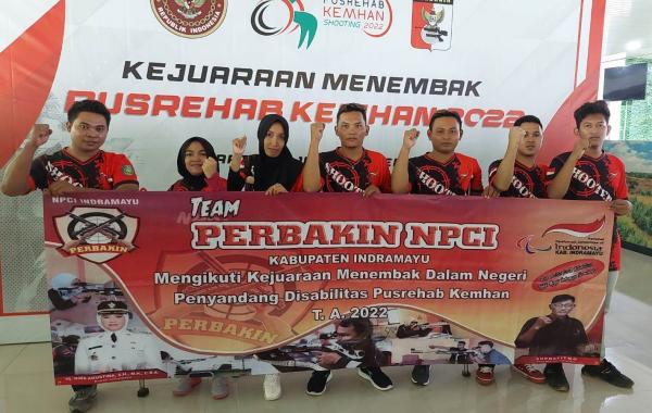 Kejuaraan Menembak Pusrehab Kemhan 2022, Atlet Perbakin Disabilitas Indramayu Raih 4 Medali