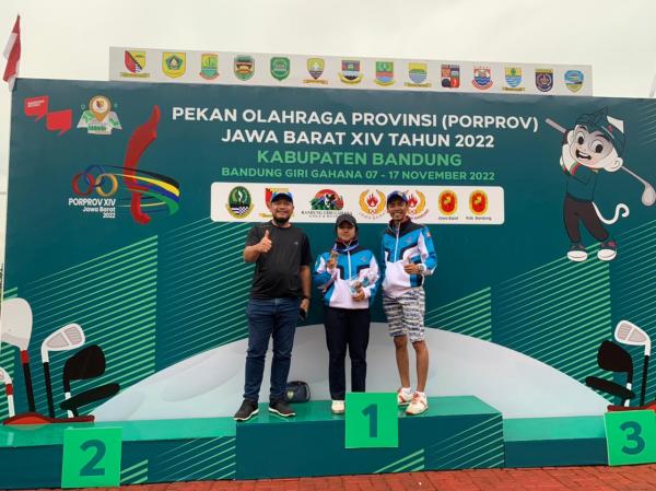 Pegolf Rana Syarifa Kembali Sumbang Medali Bagi Kota Bogor di Porprov XIV Jabar 2022