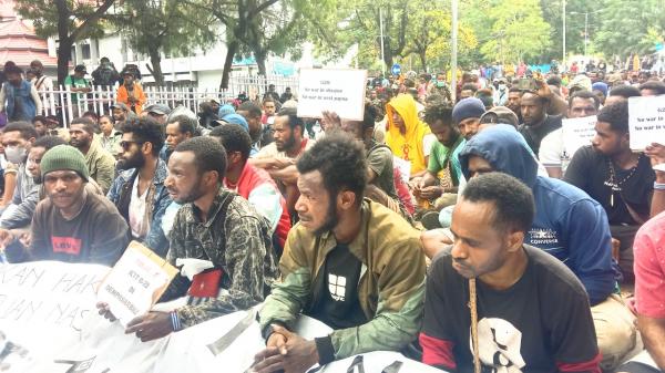 KNPB Susupi Aksi Demo Damai Mahasiswa yang Berujung Ricuh