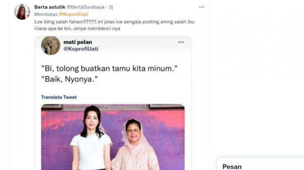 Ibu Negara Iriana Jokowi Mendapatkan Penghinaan di Twitter, Berakhir Surat Terbuka Permintaan Maaf