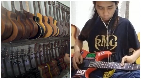 Kisah Inspiratif, Mantan Pengamen Tanpa 4 Jari Ini Sukses Jadi Juragan Gitar Beromzet Ratusan Juta