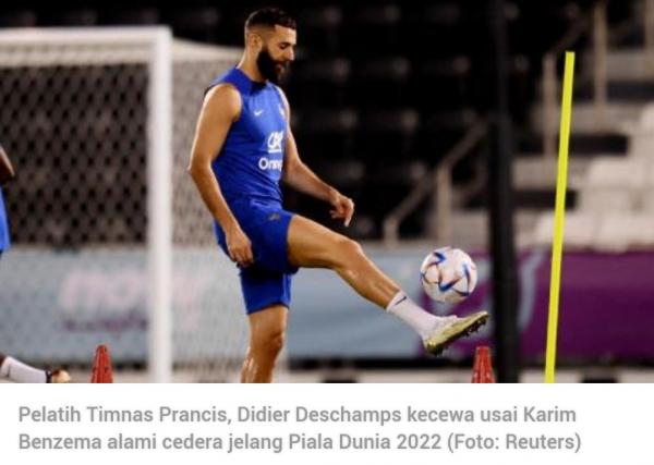 Dipastikan Karim Benzema Absen di Piala Dunia 2022! Didier Deschamps Kecewa, Ada Apa?