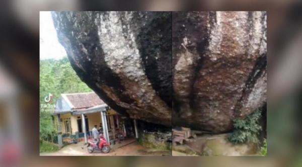 Viral, Cerita Batu Luh Raksasa Saat Gempa Cianjur