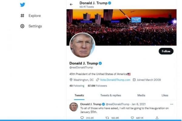 Gedung Putih Ogah Komentari Kembali Aktifnya Akun Twitter Donald Trump