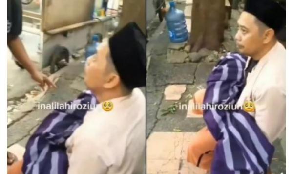 Viral, Ayah Gendong Jasad Putranya Korban Gempa Cianjur