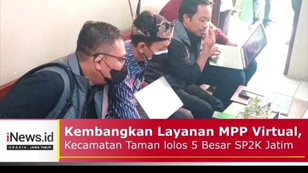 Kembangkan Layanan MPP Virtual, Kecamatan Taman lolos 5 besar SP2K Jawa Timur