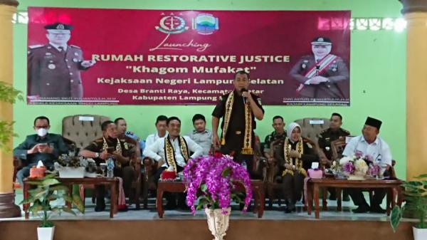 Secara Bersamaan, 256 Rumah Restorative Justice Khagom Mufakat di Lamsel Diresmikan