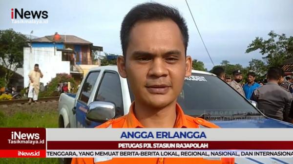 VIDEO: Seorang Pria di Tasikmalaya Tewas Tertabrak Kereta Api di Jamanis, Korban Terseret 15 Meter
