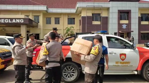 Polres Pandeglang Kirim Bantuan Kemanusiaan untuk Korban Bencana Gempa di Cianjur