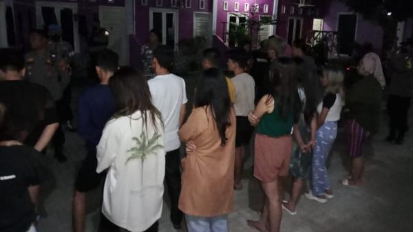 12 Pasangan Tak Resmi di Bandarlampung Diamankan Petugas saat Gelar Razia Kosan