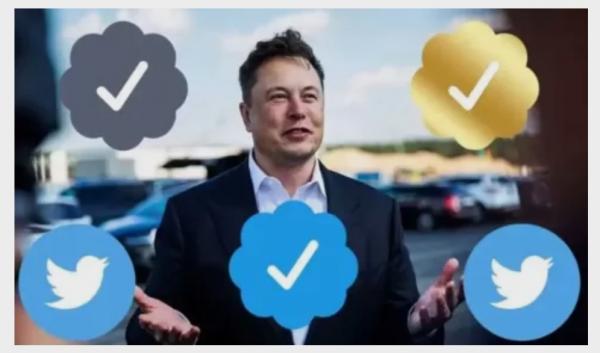 3 Kode Warna pada Tanda Centang Terverifikasi Twitter Diperkenalkan Elon Musk