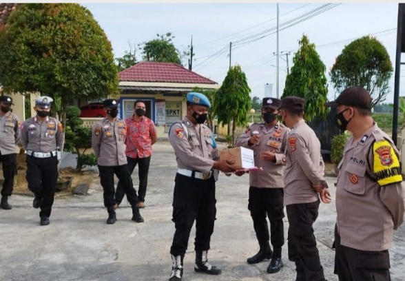 Personil Polres Pringsewu Menggalang Dana Untuk Korban Gempa Bumi di Cianjur