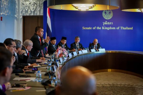 Senator Bustami Zainudin dampingi Ketua DPD RI Adakan Pertemuan dengan Ketua Senat Thailand