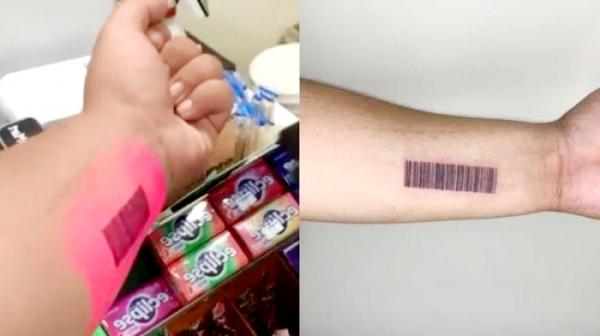Heboh Pria Bikin Tato Barcode di Lengan untuk Bayar Belanjaan