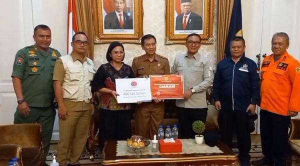 Pemkab Bogor Beserta Jajaran Kunjungi Korban Bencana Alam di Cianjur