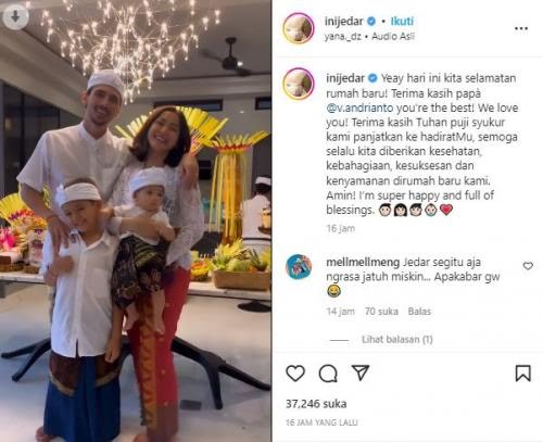 Gelar Syukuran Rumah Baru, Jessica Iskandar dan Vincent Verhaag Usung Tradisi Adat Bali