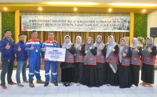 Bantu Korban Gempa Cianjur, PWP RU VI  Balongan Kumpulkan Donasi