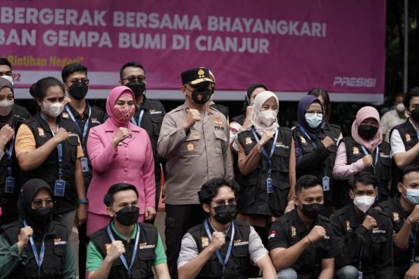 SiapBergerak dan Bhayangkari PMJ Kembali Kirim Relawan dan Bantuan ke Cianjur