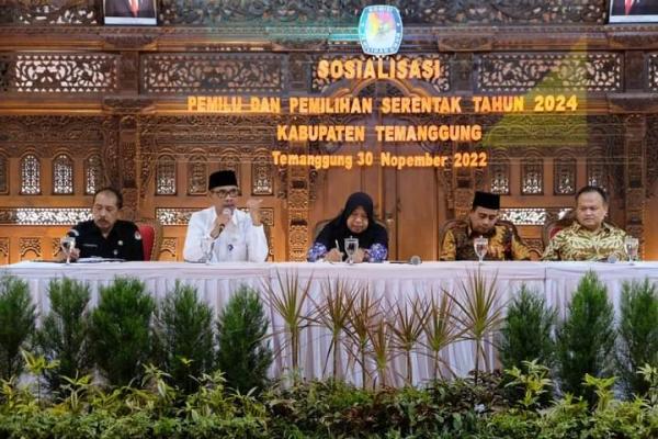 KPU Temanggung Adakan Sosialisasi Jelang Pemilu Serentak 2024