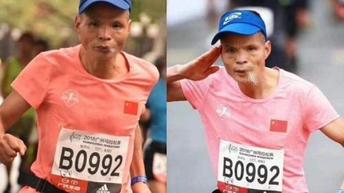 Ikuti Lari Marathon Sambil Merokok, Pria Ini Dijuluki Paman Chen