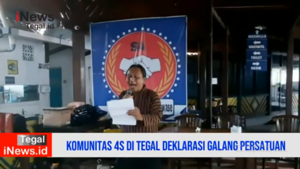 Video Komunitas 4S di Tegal Deklarasi Galang Persatuan Jelang Pilpres 2024