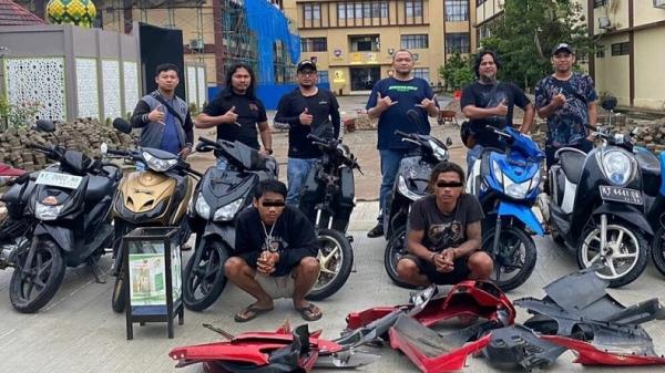 Curi Puluhan Unit Motor di Kukar, Duo Spesialis Curanmor Diringkus Polisi
