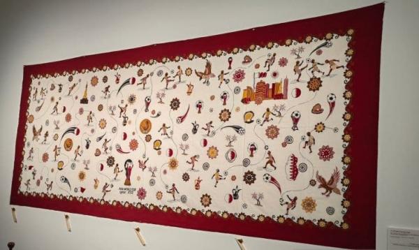Batik Bertema Piala Dunia di Pameran Minat Dibeli Keluarga Kerajaan Qatar Meski Tak Dijual