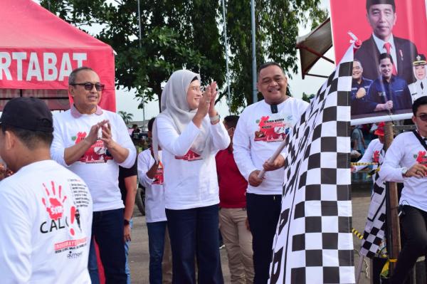 Peringatan HPMI Tahun 2022, Ribuan CPMI dan Purna PMI di Indramayu Ikut Jalan Santai