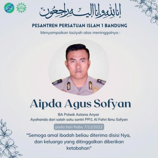 Aipda Agus Sofyan Meninggal Jadi Korban Bom Bunuh Diri di Polsek Astana Anyar Bandung