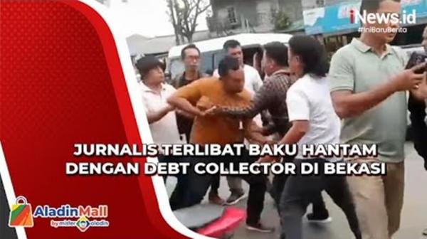 Jurnalis di Bekasi Terlibat Baku Hantam saat Akan Liputan dengan Debt Collector