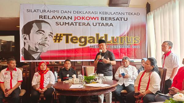 Ikrar Kesepakatan, 32 Relawan di Sumatera Utara Setia Kepada Jokowi