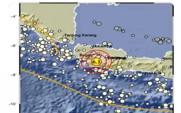 Gempa M 5,8 di Sukabumi, Getarannya Terasa hingga Tangsel