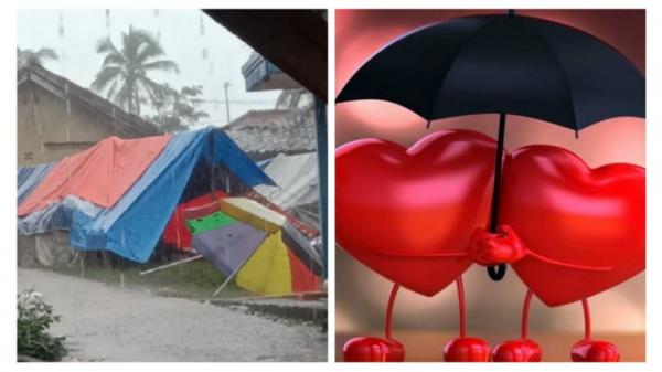 Tenda Romantis untuk Salur Hasrat Biologis Pasutri Pengungsian Gempa Cianjur