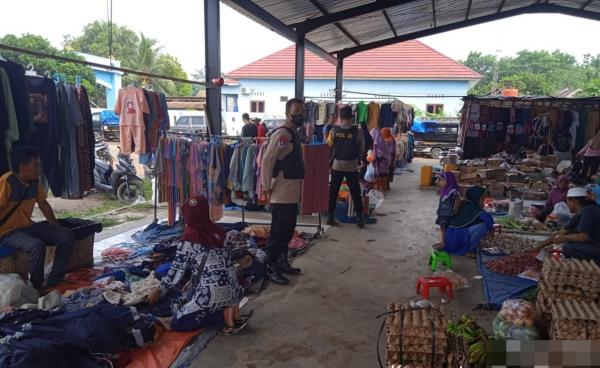 Ciptakan Situasi Kamtibmas, Polsek Buay Bahuga Gelar Patroli KRYD di Pasar