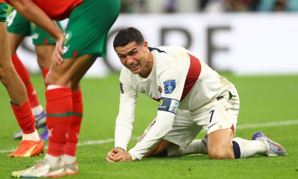 Tangis Ronaldo Pecah usai Disingkirkan Maroko dari Piala Dunia 2022 Qatar