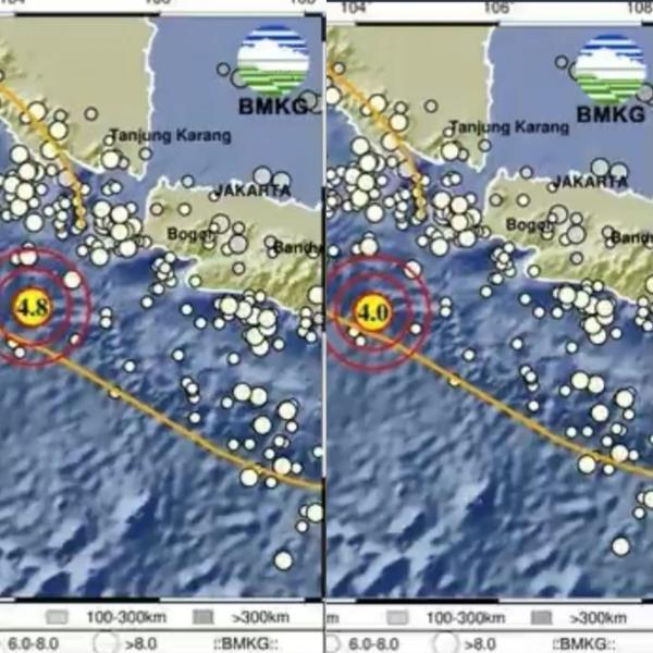 Gempa Kembali Guncang Sumur Banten Sebanyak Dua Kali