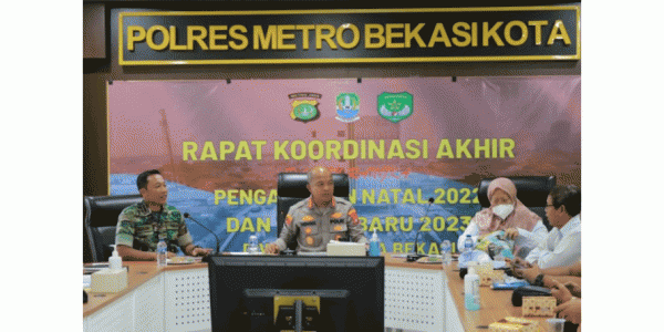 1.355 Personel Gabungan Dikerahkan untuk Pengamanan  Nataru di Kota Bekasi