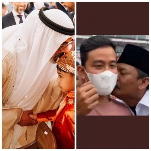 Wow! Jan Ethes Dicium Raja, Netizen:  Bapaknya Dicium Maha Raja