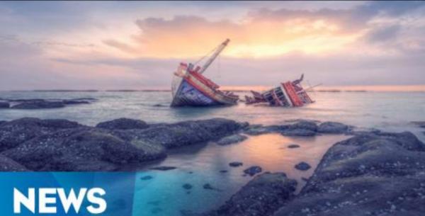 Kapal Tenggelam di Pulau Pamujan, Satpolairud Polresta Serang Kota Turun Evakuasi