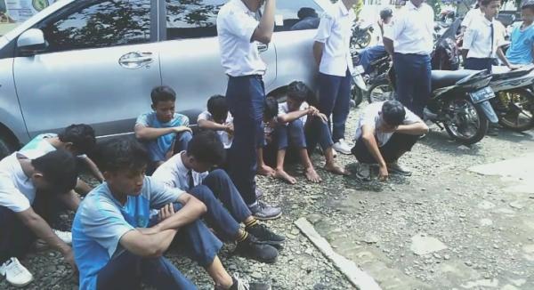 Asyik Minum Ciu di Jam Pelajaran, Sekelompok Pelajar di Banyumas Digaruk Polisi