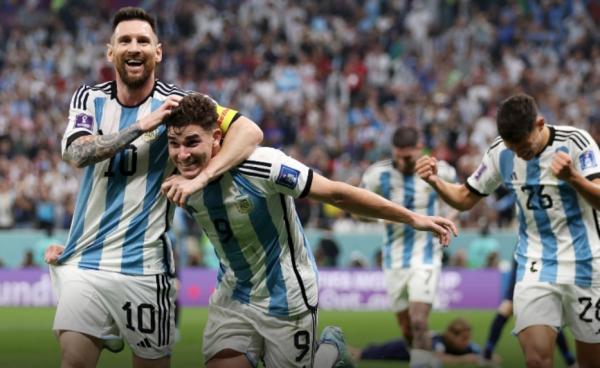 Tumbangkan Kroasia 3-0, Argentina ke Final Piala Dunia 2022