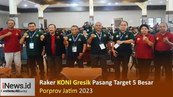 Raker KONI Gresik Targetkan Lolos 5 Besar di Porprov Jatim 2023