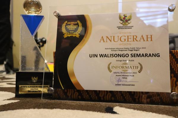 UIN Walisongo Semarang Raih Predikat Tertinggi  dalam Anugerah Keterbukaan Informasi Publik